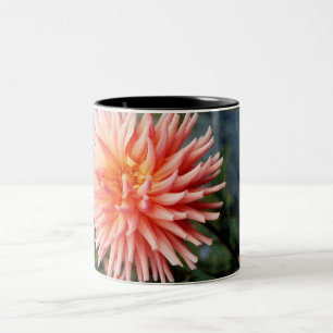 Dazzling Dahlia Flower Tweekleurige Koffiemok