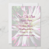 Dazzling Dahlia Flower Wedding Save The Date (Voorkant)