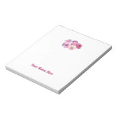 Dazzling Dahlia Personalized Notepad Notitieblok (Linkerzijde)