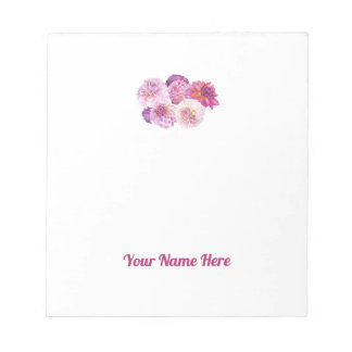 Dazzling Dahlia Personalized Notepad Notitieblok