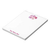 Dazzling Dahlia Personalized Notepad Notitieblok (Linkerzijde)