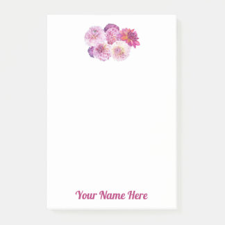 Dazzling Dahlia Post It Notes