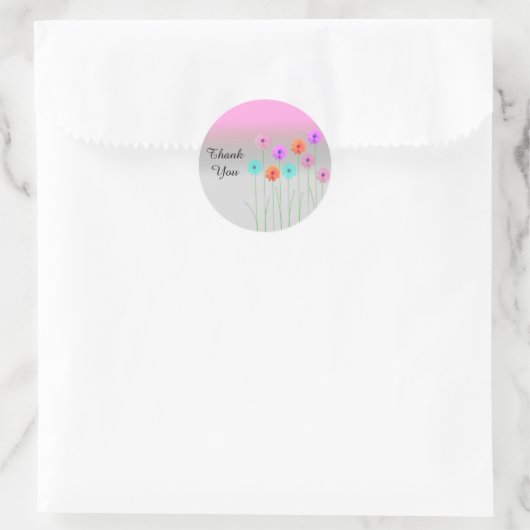 Dazzling Daisies bedankt Ronde Sticker (Tas)