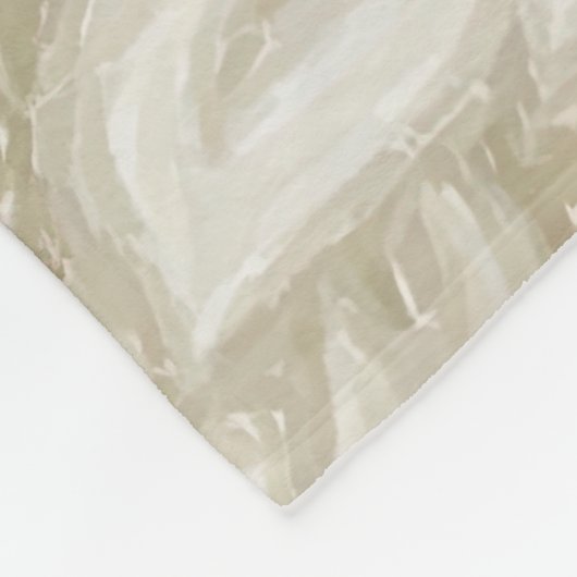 Dazzling Damask, Tan Fleece Deken (Hoek)