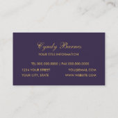 Dazzling Damask Visitekaartje (Achterkant)