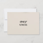 Dazzling Diamond Wedding RSVP Kaart (Achterkant)