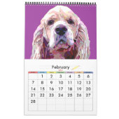 Dazzling Dogs Paintings 2012 Calendar Kalender (Feb 2027)