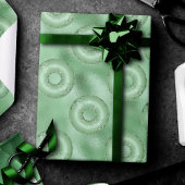 Dazzling Donuts | Neo Mint Green Sparkly Pattern Cadeaupapier