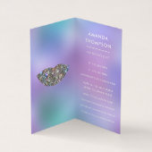 Dazzling Faux Glitter Lips Makeup Artist Visitekaartje (Binnen)