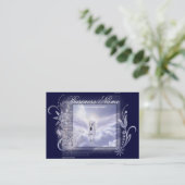 Dazzling Flying Unicorn Chubby Visitekaartjes (Staand voorkant)