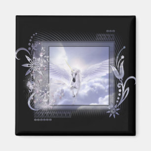Dazzling Flying Unicorn Label Series Magneet