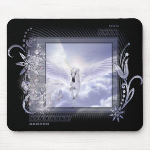 Dazzling Flying Unicorn Label Series Muismat