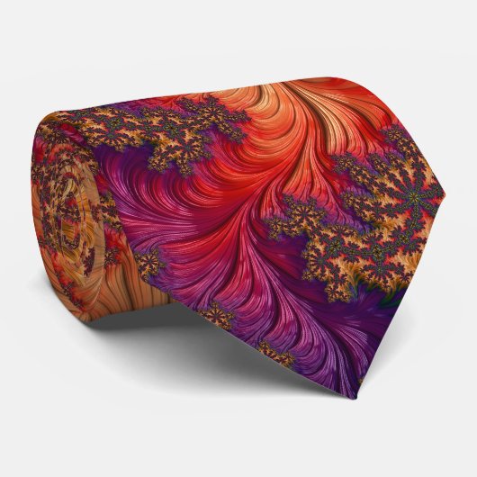 Dazzling Fractal Stropdas (Opgerold)