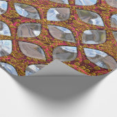 Dazzling Ice Chips Elegant Holiday Cadeaupapier (Hoek)