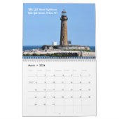 Dazzling Lighthouses o t Northeast wall calendar Kalender (Mar 2026)