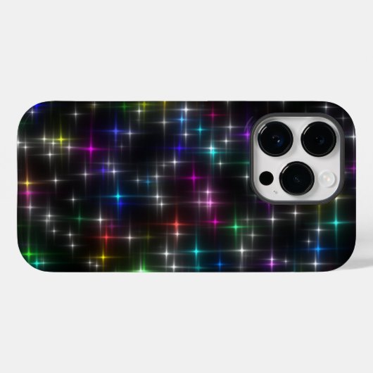 Dazzling Multicolor Stars Case-Mate iPhone Case (Achterkant (horizontaal))
