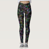 Dazzling Multicolor Stars Leggings (Voorkant)
