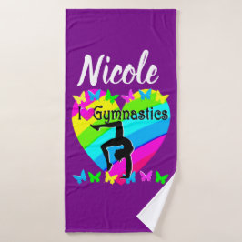 DAZZLING PAARS I LIVE GYMNASTICS DESIGN BADHANDDOEK