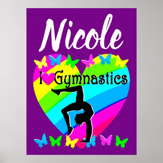 DAZZLING PAARS I LIVE GYMNASTICS DESIGN POSTER (Voorkant)