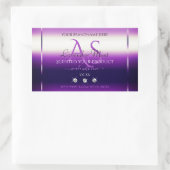 Dazzling Paarse Product Labels diamanten monogram (Tas)