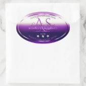 Dazzling Paarse Product Labels diamanten monogram (Tas)