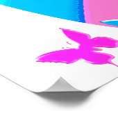 DAZZLING PERSONALISEERD IK HOOR VAN GYMNASTISCHE P POSTER (Hoek)