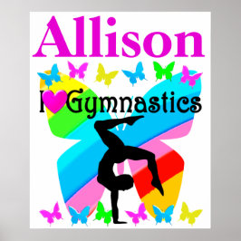 DAZZLING PERSONALISEERD IK HOOR VAN GYMNASTISCHE P POSTER
