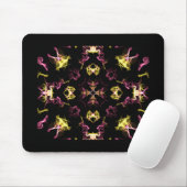 Dazzling Pink en Yellow Mandala Muismat (Met muis)