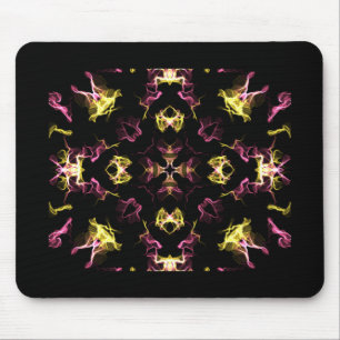 Dazzling Pink en Yellow Mandala Muismat