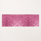 Dazzling Pink Glitter Yoga Mat (Achterkant (horizontaal))
