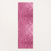 Dazzling Pink Glitter Yoga Mat (Voorkant)