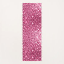 Dazzling Pink Glitter Yoga Mat