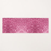 Dazzling Pink Glitter Yoga Mat (Voorkant (horizontaal))
