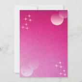 Dazzling Pink Heart Valentijnsdag Party Kaart (Achterkant)