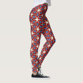 Dazzling red and blue geometric leggings (Rechts)