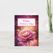 Dazzling Roze Sparkles Happy Moederdag Kaart (Voorkant)