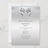 Dazzling Silver Pensioen Partij Kaart (Achterkant)