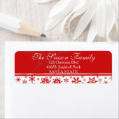 Dazzling Snowflake Holiday Adres label (Insitu)