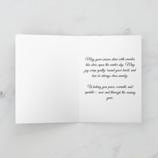 Dazzling Sparkle Tree Christmas card Kaart (Binnen)