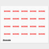 Dazzling Stamp Ronde Sticker (Vel)