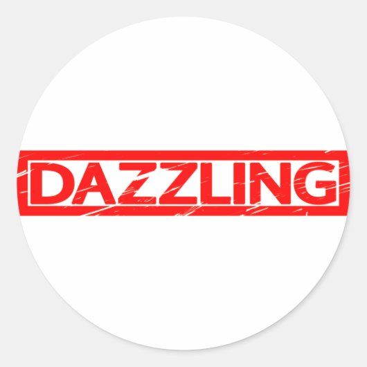 Dazzling Stamp Ronde Sticker (Voorkant)