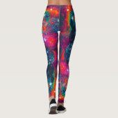 Dazzling Star Field All Over Print Leggings (Achterkant)