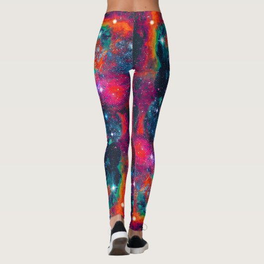 Dazzling Star Field All Over Print Leggings (Achterkant)