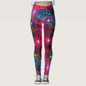 Dazzling Star Field All Over Print Leggings (Voorkant)