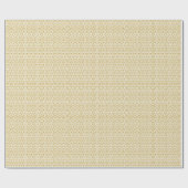 Dazzling White en Gold Filigree Pattern Cadeaupapier (Vlak)
