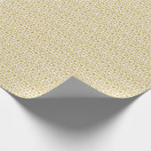 Dazzling White en Gold Filigree Pattern Cadeaupapier (Hoek)