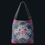 Dazzling Zen Lotus Crossbody Tas<br><div class="desc">In a stellar kaleidoscope the spirit of the Zen Lotus centers its energy. Center your energy and become as one with this cosmic tote of the new age. Pack your bag with your mat and block and blanket and head for the ashram to do your practice. Perfect for all your...</div>