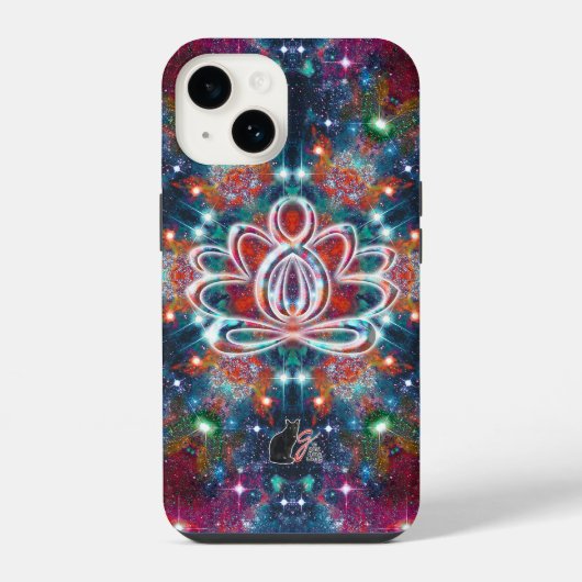 Dazzling Zen Lotus iPhone Hoesje (Achterkant)