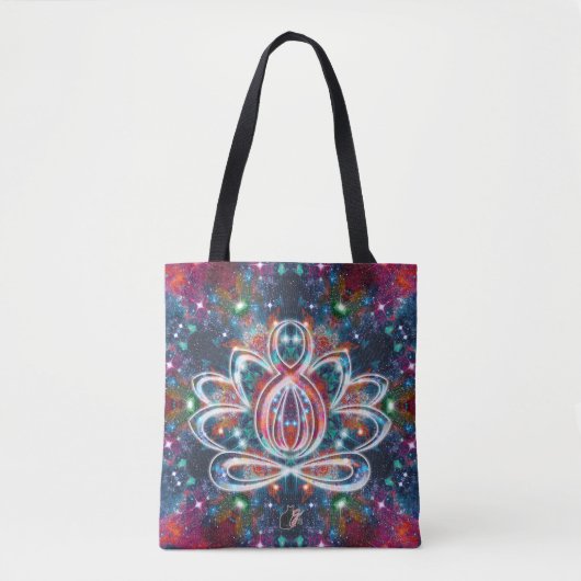 Dazzling Zen Lotus Tote Bag (Voorkant)