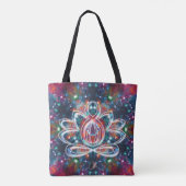 Dazzling Zen Lotus Tote Bag (Achterkant)